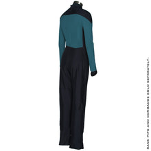 Load image into Gallery viewer, Star Trek: The Next Generation Women's Sciences Green Teal Uniform Jumpsuit - Size Large
