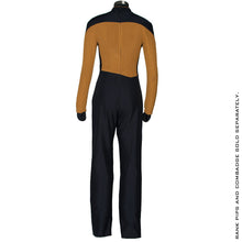 Load image into Gallery viewer, Star Trek: The Next Generation Women's Services Mustard Uniform Jumpsuit
