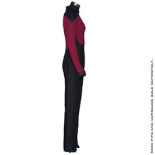 Load image into Gallery viewer, Star Trek: The Next Generation Women's Command Burgundy Uniform Jumpsuit
