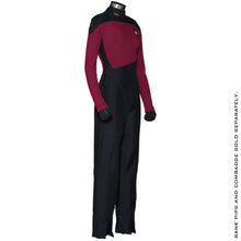 Load image into Gallery viewer, Star Trek: The Next Generation Women's Command Burgundy Uniform Jumpsuit
