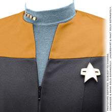 Load image into Gallery viewer, STAR TREK™: DEEP SPACE NINE / VOYAGER - Starfleet Uniform Jacket - Standard Line Services Mustard/Gold Small
